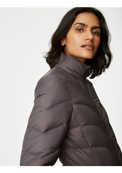 Marks & Spencer Feather&down Stormwear™ Kapüşonlu Puffer Şişme Mont