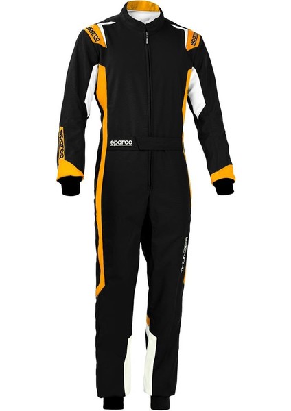 Thunder Karting Tulumu Siyah Turuncu 130 Beden