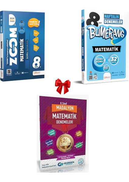 8. Sınıf Matematik Zoom Soru Bankası ve Haftalık Denemeler