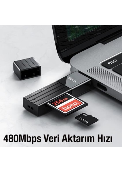 Hc Seri 2in1 USB To Hafıza Kart Okuyucu Çevirici USB To Sd Tf Çevirici 480MBPS Veri Aktarım