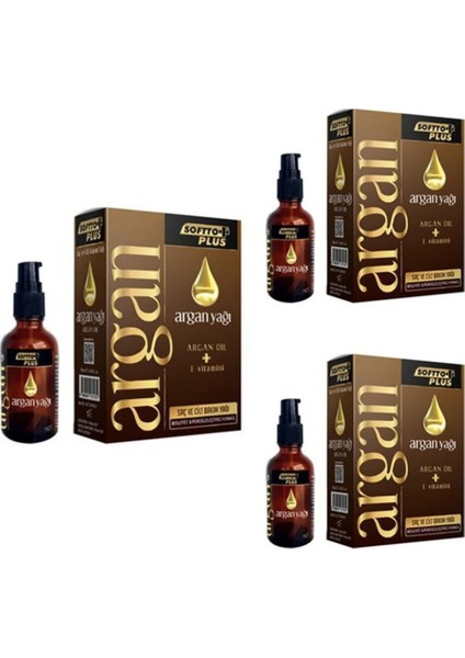 Argan Yağlı Saç Bakım Yağı 3'lü