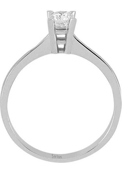 F Renk 0,23 Karat Pırlanta Tektaş Yüzük 0424R0020