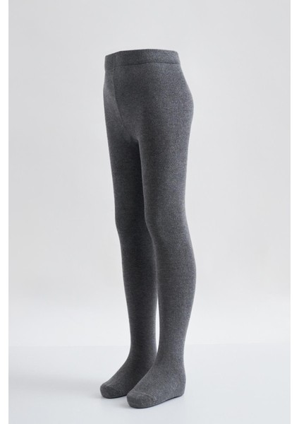 Cotton Basic Çocuk Külotlu Çorap Antrasit