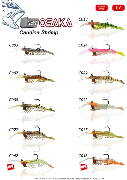 Osaka Caridina Shrimp 5.cm 3.5 gr Silikon Karides C007