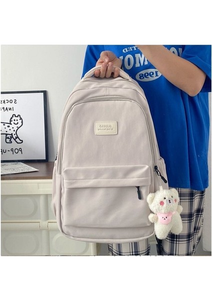 Kız Öğrenciler Ortaokul Öğrencileri Yüksek Kapasiteli Üniversite Öğrencileri Sırt Çantası Ins Rüzgar Basit Çift Omuz Çantası Bilgisayar Çantası (Yurt Dışından)