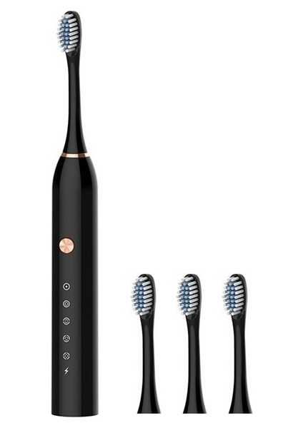6 Vitesli Elektrikli Diş Fırçası USB Şarj Edilebilir Sonik Diş Fırçası Diş Ipi Yetişkin Ev Kullanımı Için Hediye X3 (Yurt Dışından)
