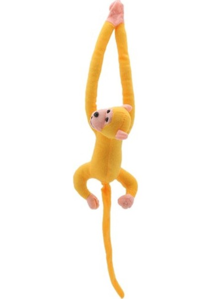 Kara Toys Peluş Sarılan Maymun - Sarı Renk - Sesli Versiyon - Küçük Boy 55 cm