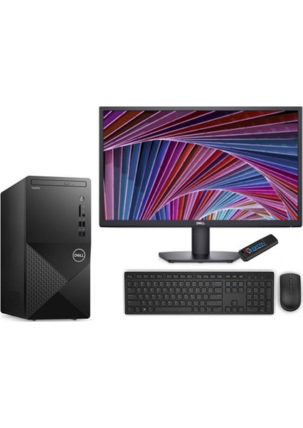Vostro 3020MT Intel Core I3 13100 32GB 1tb + 256GB SSD Ubuntu 21,5" Masaüstü Bilgisayar N2042VDT3020M21 + Zetta Flash Bellek