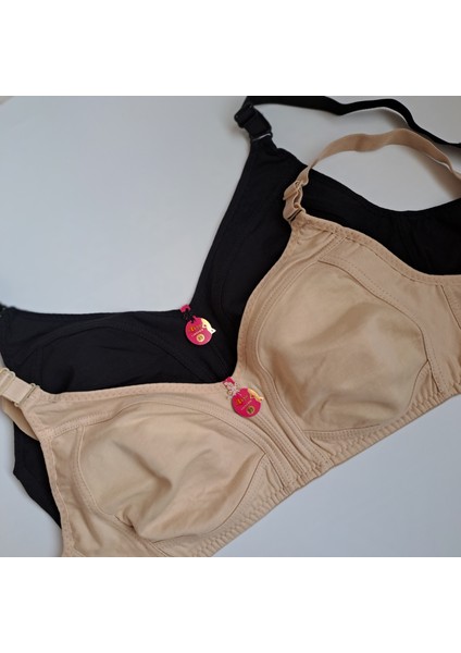 Kadın Büyük Beden Sütyen Pamuklu 2'li 2 Adet D Cup Sütyen Penye Toparlayıcı Günlük Rahat Iç Giyim fiyatları