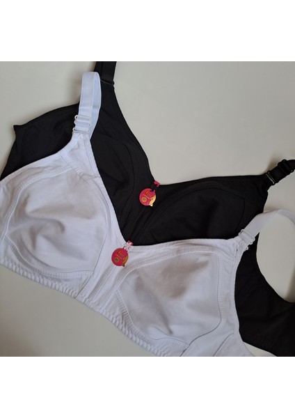 Kadın Büyük Beden Sütyen Pamuklu 2'li 2 Adet D Cup Sütyen Penye Toparlayıcı Günlük Rahat Iç Giyim fiyatları