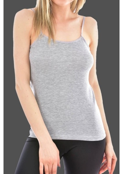 Kadın 2'li Paket Pamuklu Ribana Ip Askılı Atlet modelleri