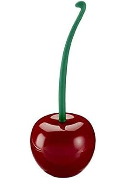 Tuvalet Fırçası Tuvalet Fırçası Plastik Şarap Kırmızı Kiraz Şekilli Tuvalet Fırçası Tutucu Seti (Yurt Dışından)
