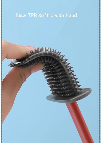 Tuvalet Fırçası Duvara Monte/dikey Banyo Için Su Filtresi Tabanlı Silikon Tuvalet Fırçası ve Tutucu (Pembe) (Yurt Dışından) fiyatları