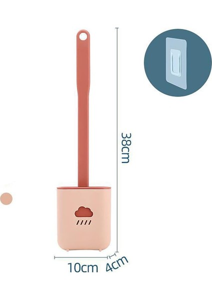 Tuvalet Fırçası Duvara Monte/dikey Banyo Için Su Filtresi Tabanlı Silikon Tuvalet Fırçası ve Tutucu (Pembe) (Yurt Dışından) fırsatları