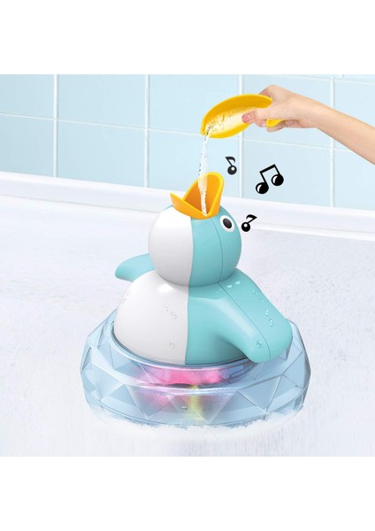 Banyo Oyuncakları Küçük Çocuklar Bebekler Için Küvet Penguen Oyuncak 1 2 3 4 Yaşındaki Erkek ve Kız Çocukları - Müzik ve LED Işık - Ideal Doğum Günü Hediyesi (Yurt Dışından)