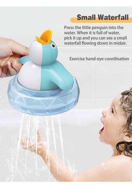 Banyo Oyuncakları Küçük Çocuklar Bebekler Için Küvet Penguen Oyuncak 1 2 3 4 Yaşındaki Erkek ve Kız Çocukları - Müzik ve LED Işık - Ideal Doğum Günü Hediyesi (Yurt Dışından) fiyatları