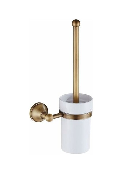 Antika Pirinç Tuvalet Fırçası Fırça Tutucu Seti, Seramik Bardak (Yurt Dışından)