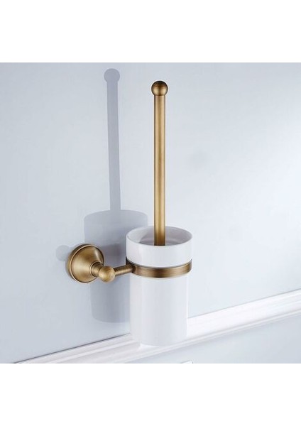 Antika Pirinç Tuvalet Fırçası Fırça Tutucu Seti, Seramik Bardak (Yurt Dışından) fırsatları