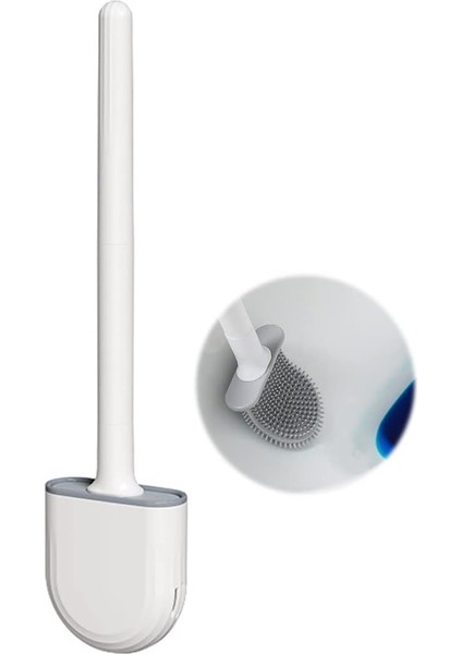 Tuvalet Fırçası, (2 Adet) Silikon Tuvalet Fırçası, Tuvalet Süpürgesi ve Yumuşak Kıllı, Kaymaz Saplı Tutucular - Hızlı Temizleme ve Kurutma (Yurt Dışından) fırsatları