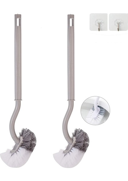 Tuvalet Fırçası ve Tutucu, Plastik Uzun Saplı Banyo ve Tuvalet Fırçası, Katı Kıl Tuvalet Fırçası, Tuvalet Ev Için, Derin Temizlik (Yurt Dışından)