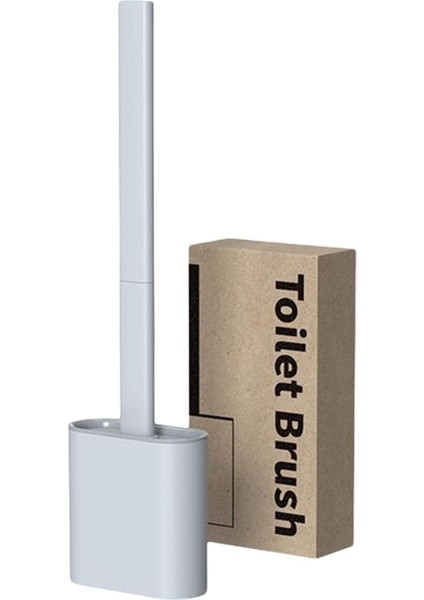 Flex Silikon Tuvalet Fırçası, Tutuculu, Kaymaz Plastik Saplı Derin Temizlik Tuvalet Fırçası, Tuvalet Köşesini Temizlemek Için Katlanabilir Kase Başlığı (Yurt Dışından)