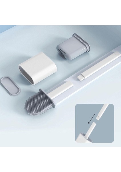 Flex Silikon Tuvalet Fırçası, Tutuculu, Kaymaz Plastik Saplı Derin Temizlik Tuvalet Fırçası, Tuvalet Köşesini Temizlemek Için Katlanabilir Kase Başlığı (Yurt Dışından) fiyatları