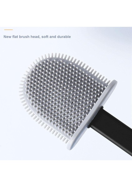 Flex Silikon Tuvalet Fırçası, Tutuculu, Kaymaz Plastik Saplı Derin Temizlik Tuvalet Fırçası, Tuvalet Köşesini Temizlemek Için Katlanabilir Kase Başlığı (Yurt Dışından) modelleri