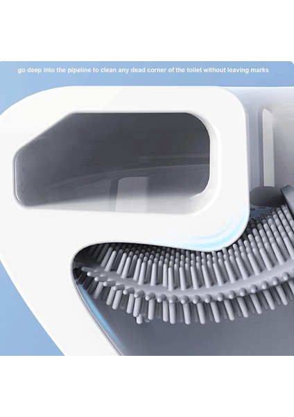 Flex Silikon Tuvalet Fırçası, Tutuculu, Kaymaz Plastik Saplı Derin Temizlik Tuvalet Fırçası, Tuvalet Köşesini Temizlemek Için Katlanabilir Kase Başlığı (Yurt Dışından) indirimleri