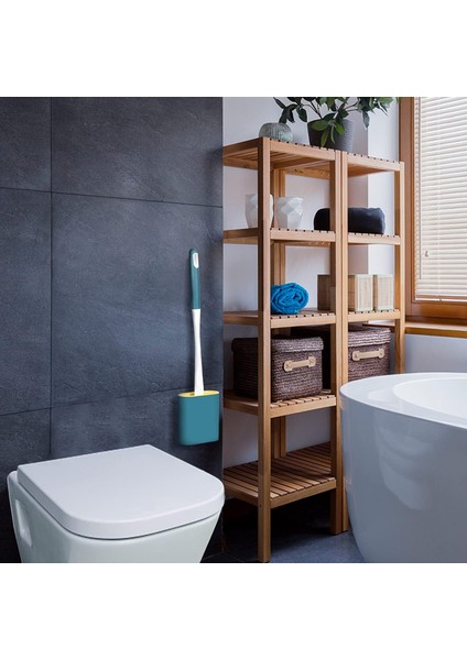 Tuvalet Fırçası, Düz Silikon Tuvalet Fırçası, Çabuk Kuruyan Tuvalet Fırçası, Tutuculu Asılı Tuvalet Fırçası, Tuvalete Uygun, Küvet, Lavabo (Beyaz) (Yurt Dışından) indirimleri