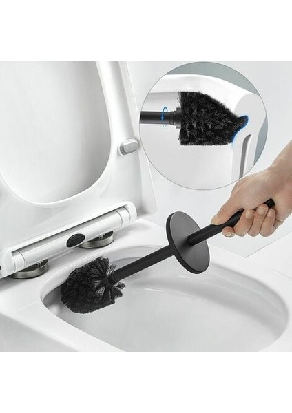 Auralum Siyah Tuvalet Fırçası, Paslanmaz Çelik Sürücüde Banyo Için Duvara Monte Tuvalet Fırçası Tutacağı (Yurt Dışından) modelleri