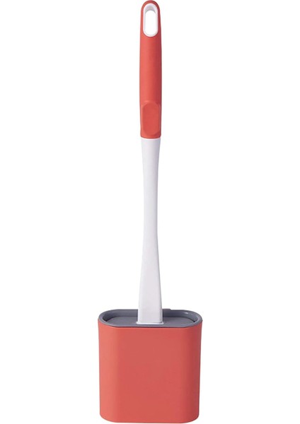 Tuvalet Fırçası, Düz Silikon Tuvalet Fırçası, Çabuk Kuruyan Tuvalet Fırçası, Askılı Tuvalet Fırçası, Tuvalete Uygun, Küvet, Lavabo (Kırmızı) (Yurt Dışından)