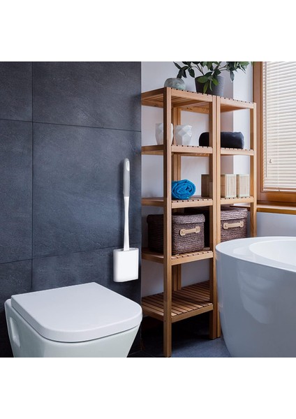 Tuvalet Fırçası, Düz Silikon Tuvalet Fırçası, Çabuk Kuruyan Tuvalet Fırçası, Askılı Tuvalet Fırçası, Tuvalete Uygun, Küvet, Lavabo (Kırmızı) (Yurt Dışından) modelleri