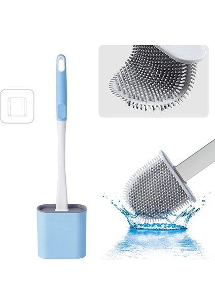 Tuvalet Fırçası, Düz Silikon Tuvalet Fırçası, Çabuk Kuruyan Tuvalet Fırçası, Askılı Tuvalet Fırçası, Tuvalete Uygun, Küvet, Lavabo (Kırmızı) (Yurt Dışından) fırsatları