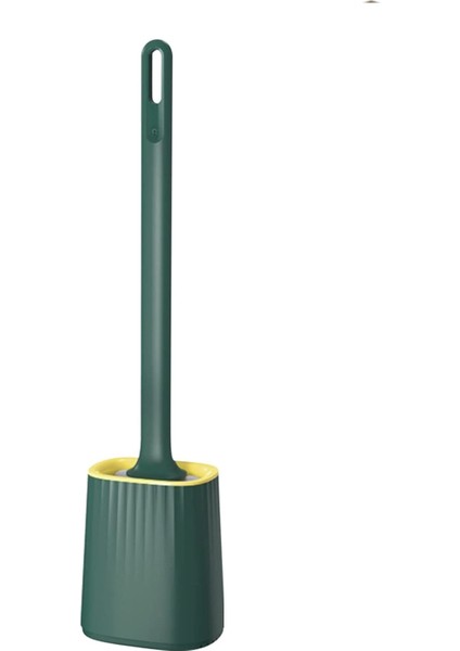 Silikon Tuvalet Fırçası, Tuvalet Fırçası ve Yeşil Tutucu, Tuvalet, Küvet, Lavaboya Uygun Temizleme Fırçası (Yurt Dışından) fırsatları