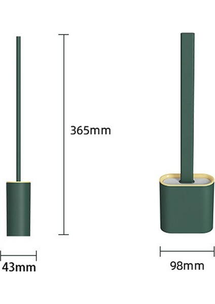 Silikon Tuvalet Fırçası ve Tuvalet Tutucusu - Yumuşak Kürklü ve Kaymaz Plastik Saplı (Yurt Dışından) fiyatları