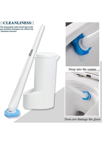 3'ü 1 Arada Tuvalet Fırçası, 24 Yedek Tuvalet Fırçası Başlığı + Tuvalet Fırçası + Taban, Tuvalet, Banyo, Wc Için 360 Derece Çok Fonksiyonlu Temizleme Tuvalet Fırçası (Yurt Dışından) modelleri