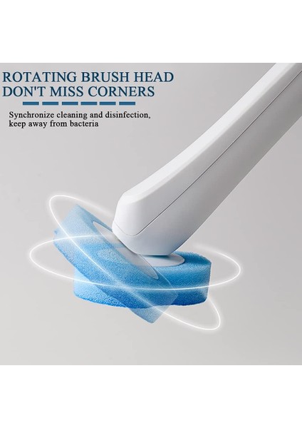 3'ü 1 Arada Tuvalet Fırçası, 24 Yedek Tuvalet Fırçası Başlığı + Tuvalet Fırçası + Taban, Tuvalet, Banyo, Wc Için 360 Derece Çok Fonksiyonlu Temizleme Tuvalet Fırçası (Yurt Dışından) fırsatları