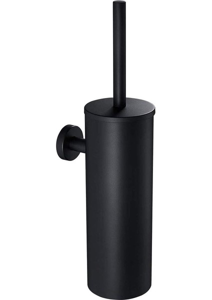 Paslanmaz Çelik Tuvalet Fırçası, Duvara Monte Tuvalet Fırçası Seti, Kablı Uzun Saplı Tuvalet Fırçası, Mat Siyah. (Yurt Dışından)