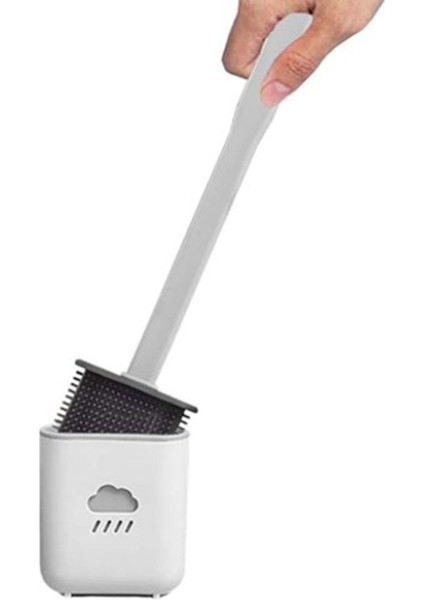 Kaymaz Tuvalet Seti, Uzun Saplı ve Çabuk Kuruyan Tutucu Seti ile Silikon Tuvalet Fırçası, Ev Banyo Için Duvara Monte, Misafir Tuvalet Fırçası (Yurt Dışından) fırsatları