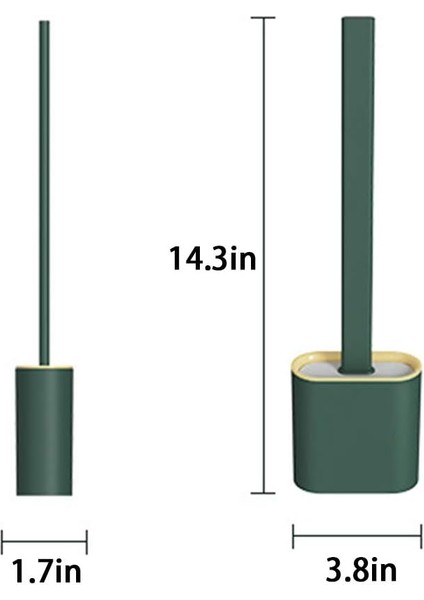 Tuvalet Fırçası 2 Parça Tuvalet Fırçası Silikon Tuvalet Fırçası Duvara Monte Tuvalet Fırçası Banyo Için Hızlı Kuruyan Tutucu ile Silikon Kapak (Yurt Dışından) fırsatları