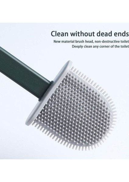 Tuvalet Fırçası 2 Parça Tuvalet Fırçası Silikon Tuvalet Fırçası Duvara Monte Tuvalet Fırçası Banyo Için Hızlı Kuruyan Tutucu ile Silikon Kapak (Yurt Dışından) indirimleri