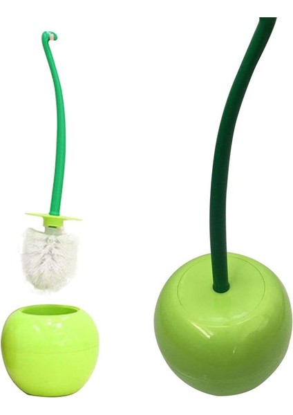 Kiraz Şekilli Tuvalet Fırçası Seti, Tuvalet Için Tuvalet Fırçası Ovalayıcı, Kiraz Şekilli Tutuculu, Banyo Derin Temizlik (Yurt Dışından)