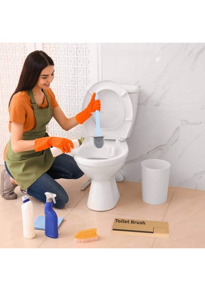 Tuvalet Fırçası, Tuvalet Fırçası, Silikon Tuvalet Fırçası, Asma Fırçası, Tuvalet Fırçası, Uzun, Su Filtresi Tabanlı Hijyenik Tutuculu ve Çabuk Kuruyan (Mavi) (Yurt Dışından) fırsatları