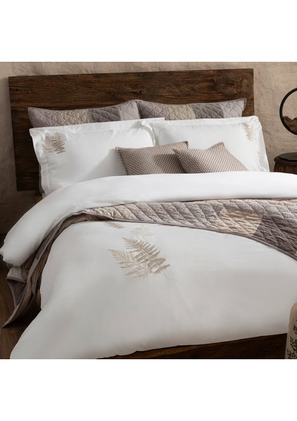 Flavia Nevresim Seti Ekstra King Size 260X220 cm Ekru modelleri