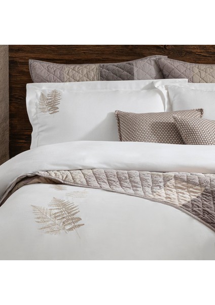 Flavia Nevresim Seti Ekstra King Size 260X220 cm Ekru fırsatları