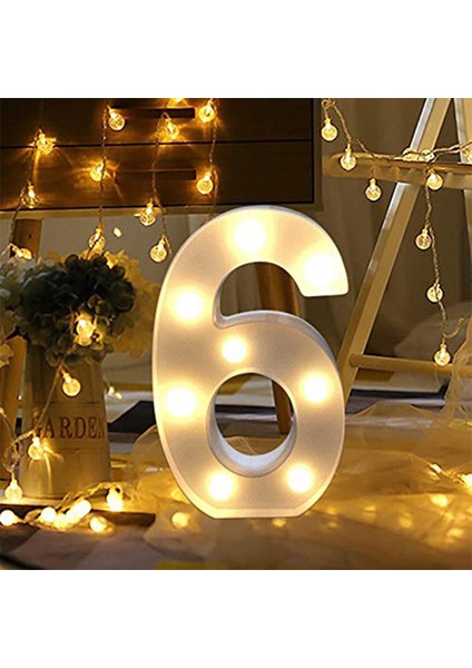 Light Up Dijital LED Numarası Işıkları, Iç Mekan Dekorasyon Işıkları Için Mektup Işıkları, Parti Düğün Ev Bar Dekorasyon Işıkları (Yurt Dışından)