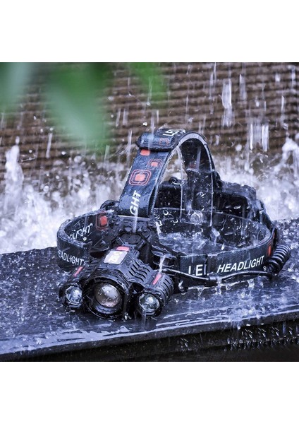 Şarj Edilebilir LED Far, Güçlü El Feneri 4 Mod 3 LED Cree Xml-T6 Zumlanabilir ve Su Geçirmez Kafa Feneri, USB Kablosu ve Kamp Balıkçılık Avcılık Için 2 Pil (Yurt Dışından) fırsatları