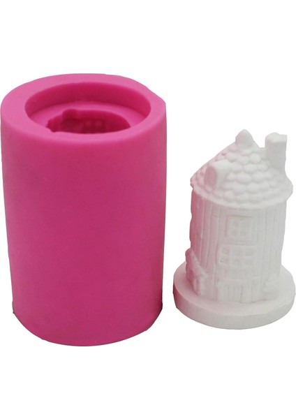 3D Noel Evi Silikon Kalıp, Fondan Kek Dekorasyon Kale Modelleme Fondan Sugarcraft Kek Kalıbı Dıy El Sanatları Yapımı ve Noel Dekorasyon Için (Yurt Dışından)