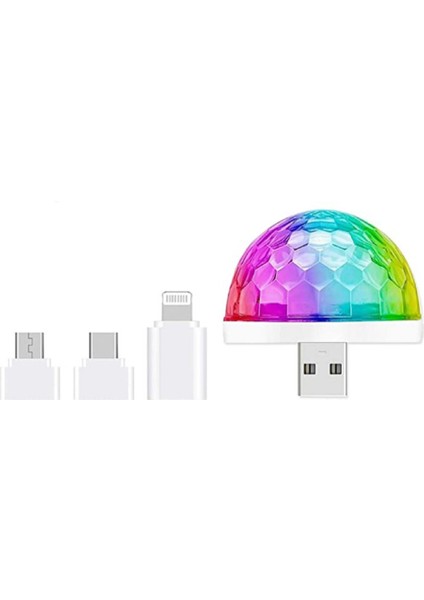 Mini USB Disko Topu Lambası, LED Disko Topu Parti Lambası, Ses Kontrolü, Disko Parti Işıkları, Müzik Kontrollü Disko Işık Efektleri, Çocuk Doğum Günleri Için Disko Işığı (Yurt Dışından) modelleri