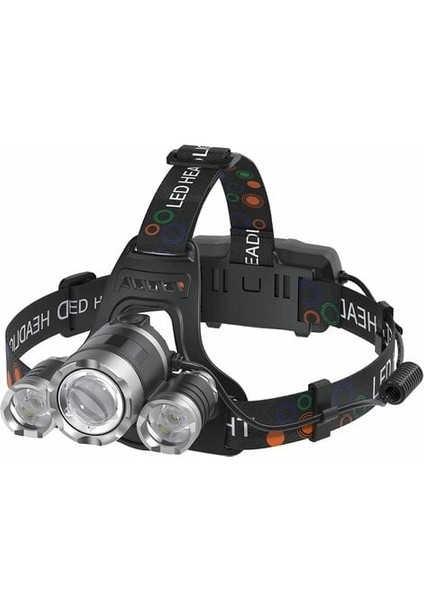 USB Şarj Edilebilir Far Yetişkinler ve Çocuklar Için 6000 Yüksek Lümen Su Geçirmez Açık Havada Kamp, Avcılık, Koşu Için 4 Mod (Gümüş)， (Yurt Dışından)